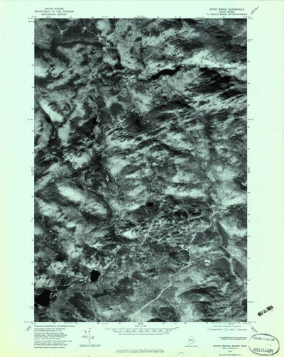 United States Geological Survey Stony Brook, ME (1977, 24000-Scale) digital map