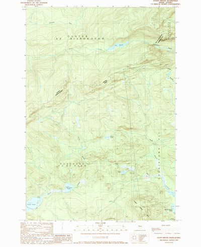 United States Geological Survey Stony Brook, ME (1989, 24000-Scale) digital map