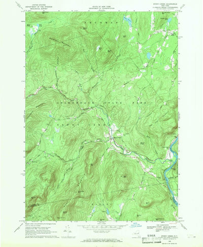 United States Geological Survey Stony Creek, NY (1968, 24000-Scale) digital map