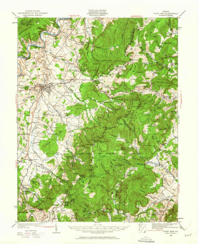 United States Geological Survey Stony Man, VA (1929, 62500-Scale) digital map