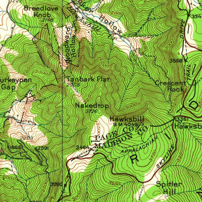 United States Geological Survey Stony Man, VA (1929, 62500-Scale) digital map