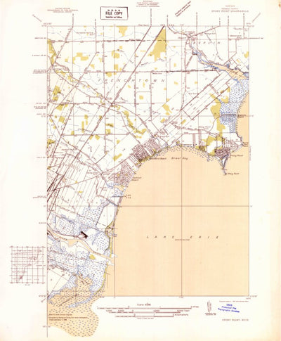 United States Geological Survey Stony Point, MI (1936, 31680-Scale) digital map
