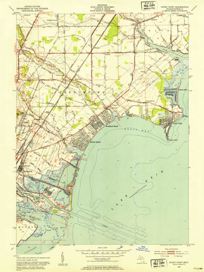 United States Geological Survey Stony Point, MI (1952, 24000-Scale) digital map
