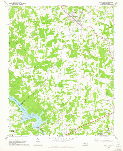 United States Geological Survey Stony Point, NC (1970, 24000-Scale) digital map
