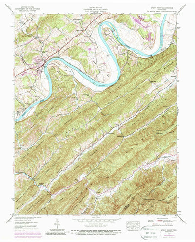 United States Geological Survey Stony Point, TN (1939, 24000-Scale) digital map