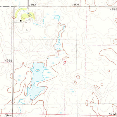 United States Geological Survey Stony Slough, ND (1975, 24000-Scale) digital map