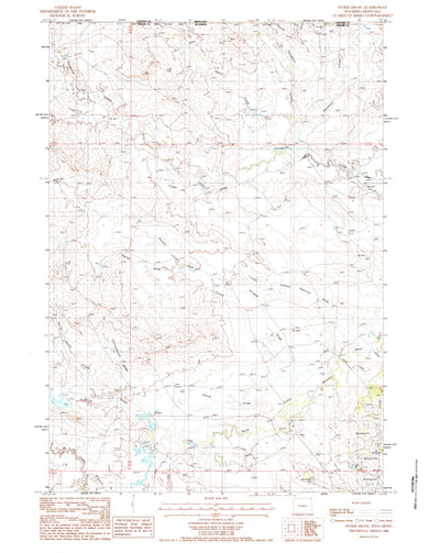 United States Geological Survey Storm Draw, WY-MT (1984, 24000-Scale) digital map