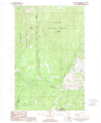 United States Geological Survey Storm King Mountain, WA (1988, 24000-Scale) digital map