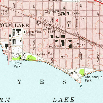 United States Geological Survey Storm Lake, IA (1979, 24000-Scale) digital map