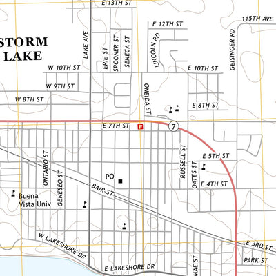 United States Geological Survey Storm Lake, IA (2013, 24000-Scale) digital map