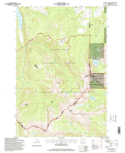 United States Geological Survey Storm Lake, MT (1996, 24000-Scale) digital map