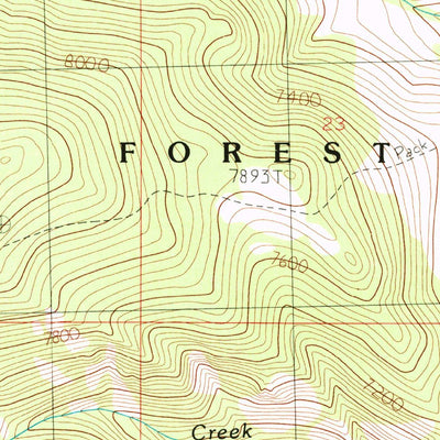 United States Geological Survey Storm Peak, MT (1988, 24000-Scale) digital map
