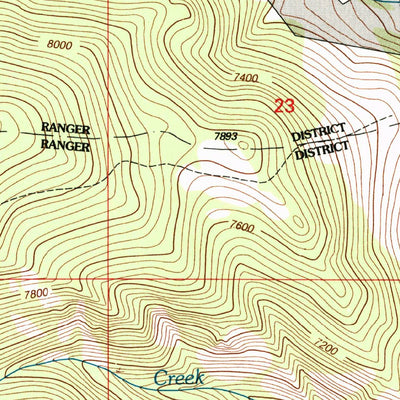 United States Geological Survey Storm Peak, MT (1997, 24000-Scale) digital map