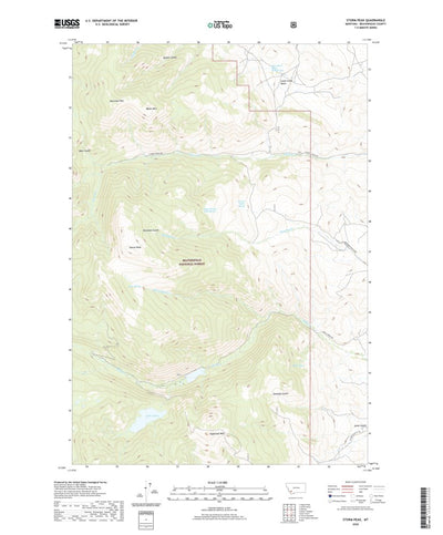 United States Geological Survey Storm Peak, MT (2020, 24000-Scale) digital map