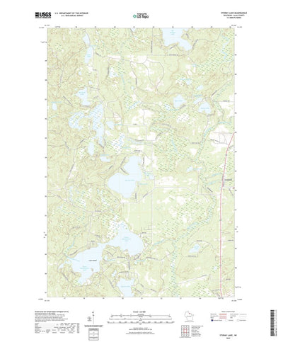 United States Geological Survey Stormy Lake, WI (2022, 24000-Scale) digital map
