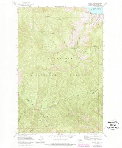 United States Geological Survey Stormy Mountain, WA (1968, 24000-Scale) digital map