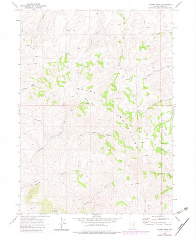 United States Geological Survey Stormy Peak, NV (1968, 24000-Scale) digital map