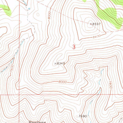 United States Geological Survey Stormy Peak, NV (1968, 24000-Scale) digital map