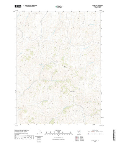 United States Geological Survey Stormy Peak, NV (2021, 24000-Scale) digital map