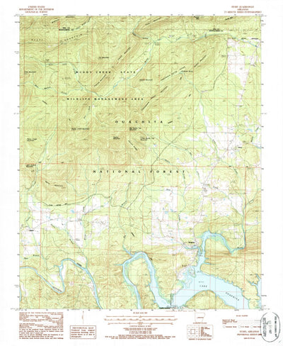 United States Geological Survey Story, AR (1986, 24000-Scale) digital map