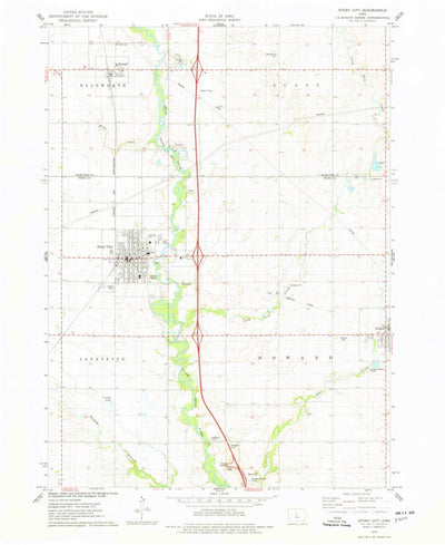 United States Geological Survey Story City, IA (1975, 24000-Scale) digital map