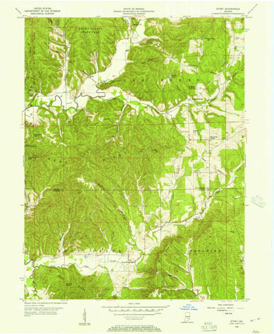 United States Geological Survey Story, IN (1956, 24000-Scale) digital map