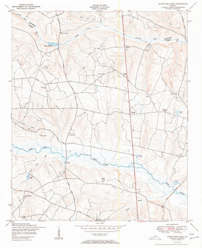 United States Geological Survey Storys Millpond, GA (1950, 24000-Scale) digital map