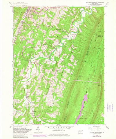 United States Geological Survey Stotlers Crossroads, WV (1958, 24000-Scale) digital map