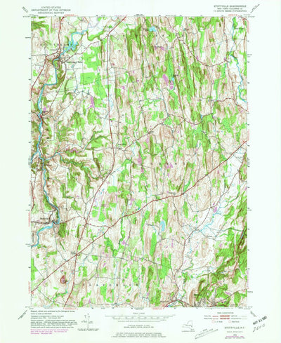 United States Geological Survey Stottville, NY (1953, 24000-Scale) digital map