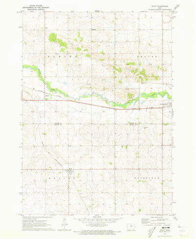 United States Geological Survey Stout, IA (1971, 24000-Scale) digital map