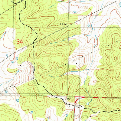 United States Geological Survey Stoutland, MO (1978, 24000-Scale) digital map