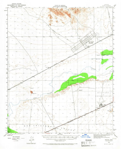 United States Geological Survey Stoval, AZ (1950, 62500-Scale) digital map