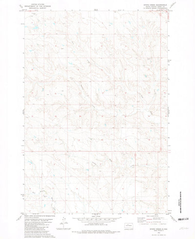 United States Geological Survey Stove Creek, SD (1981, 24000-Scale) digital map