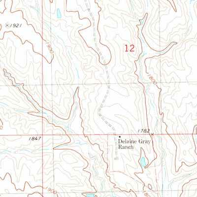 United States Geological Survey Stove Creek, SD (1981, 24000-Scale) digital map