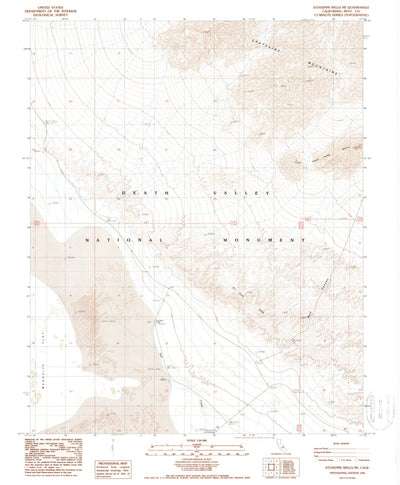 United States Geological Survey Stovepipe Wells NE, CA (1988, 24000-Scale) digital map