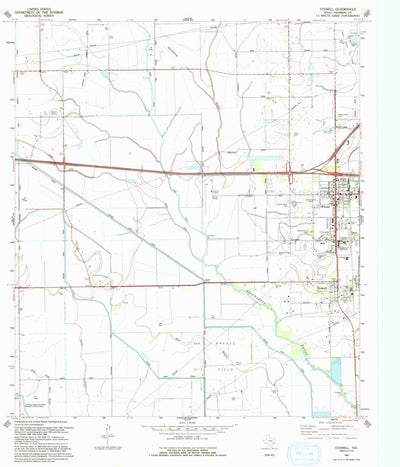 United States Geological Survey Stowell, TX (1993, 24000-Scale) digital map