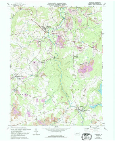 United States Geological Survey Stoystown, PA (1971, 24000-Scale) digital map