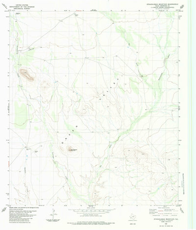 United States Geological Survey Straddlebug Mountain, TX (1983, 24000-Scale) digital map