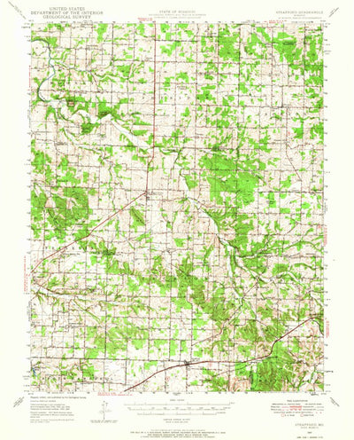 United States Geological Survey Strafford, MO (1947, 62500-Scale) digital map