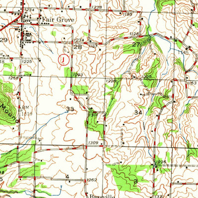 United States Geological Survey Strafford, MO (1947, 62500-Scale) digital map