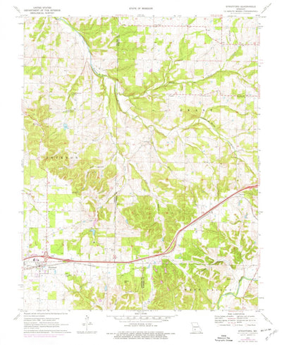 United States Geological Survey Strafford, MO (1970, 24000-Scale) digital map