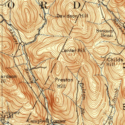 United States Geological Survey Strafford, VT (1896, 62500-Scale) digital map