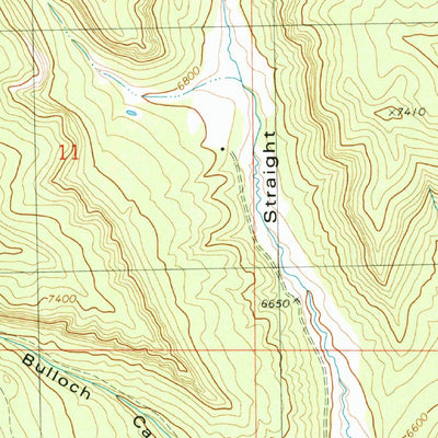 United States Geological Survey Straight Canyon, UT (1980, 24000-Scale) digital map