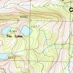 United States Geological Survey Straight Peak, MT-ID (1985, 24000-Scale) digital map