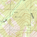 United States Geological Survey Straight Peak, MT-ID (1985, 24000-Scale) digital map