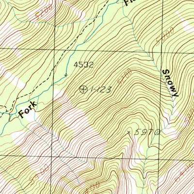 United States Geological Survey Straight Peak, MT-ID (1985, 24000-Scale) digital map