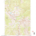 United States Geological Survey Straight Peak, MT-ID (1999, 24000-Scale) digital map