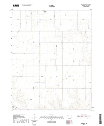 United States Geological Survey Straight SW, OK (2022, 24000-Scale) digital map