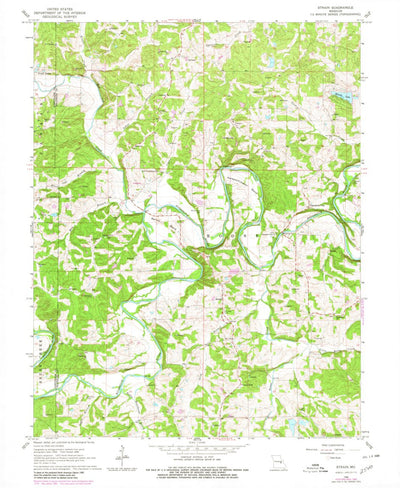 United States Geological Survey Strain, MO (1966, 24000-Scale) digital map