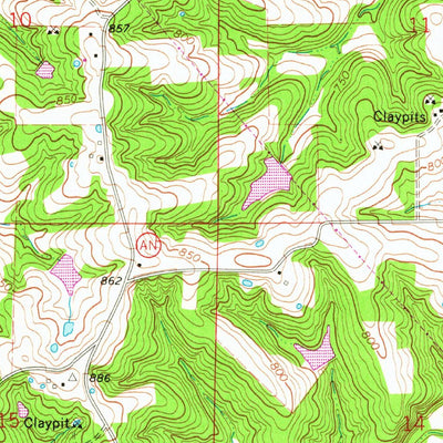 United States Geological Survey Strain, MO (1966, 24000-Scale) digital map